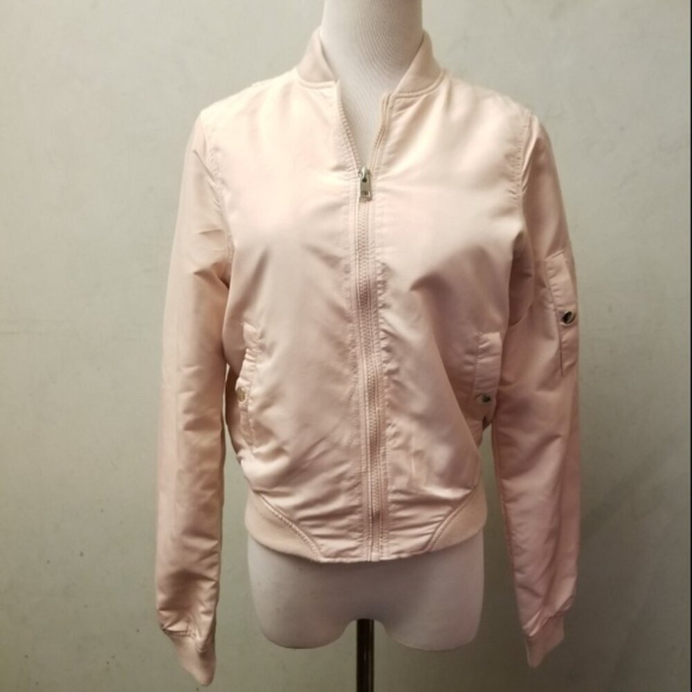 Vera Moda peal pink bomber jacket womens size XS